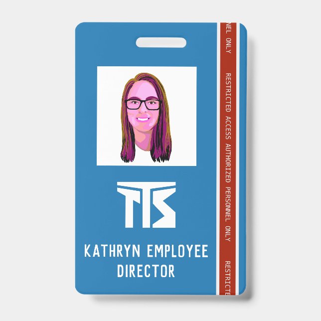 Professional High Risk Construction ID Badge (Front)