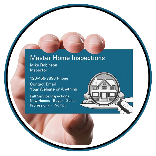 Professional Home Inspection Business Cards (Creator Uploaded)