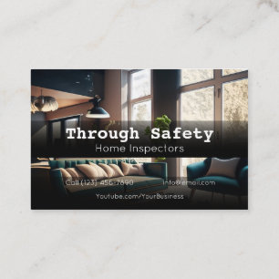 Professional Home Inspection Inspector Services Business Card