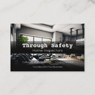 Professional Home Inspection Inspector Services Business Card