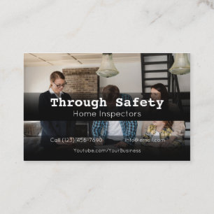 Professional Home Inspection Inspector Services Business Card