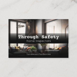 Professional Home Inspection Inspector Services Business Card