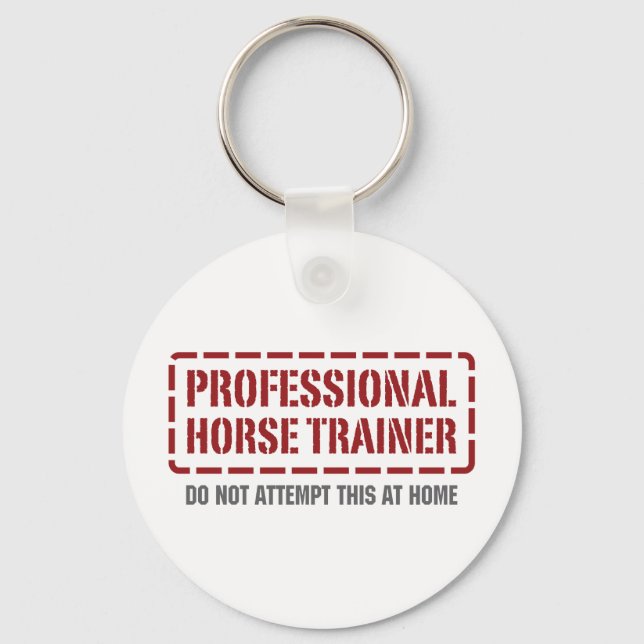 Professional Horse Trainer Key Ring (Front)