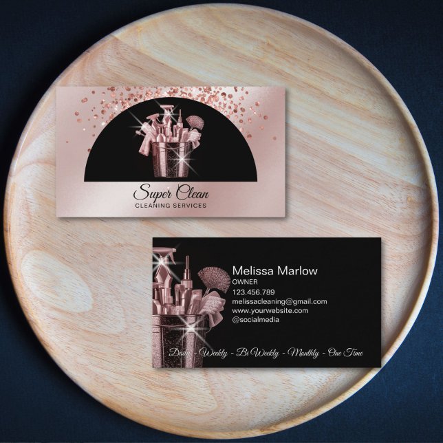 Professional House Cleaning Housekeeping Business Card (Creator Uploaded)