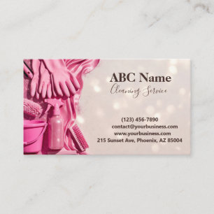 Professional House Cleaning Service Business Card