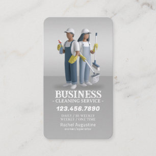 Professional House Cleaning Service Housekeeping Business Card