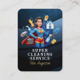 Professional House Cleaning Service Housekeeping Business Card
