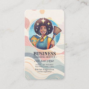 Professional House Cleaning Service Housekeeping Business Card