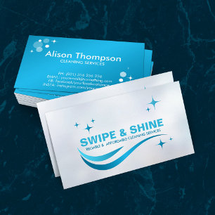 Professional House Cleaning Services Business Card