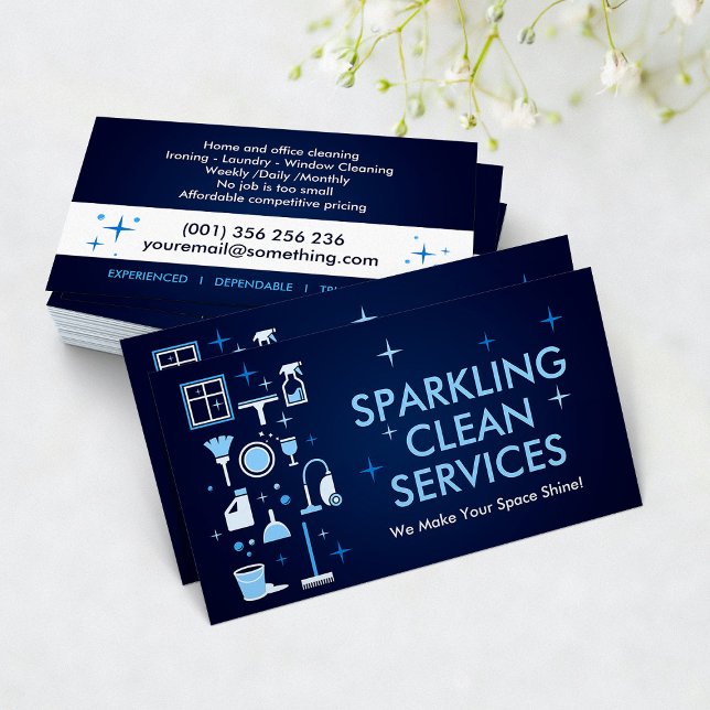 Professional House Cleaning Services Business Card (Creator Uploaded)