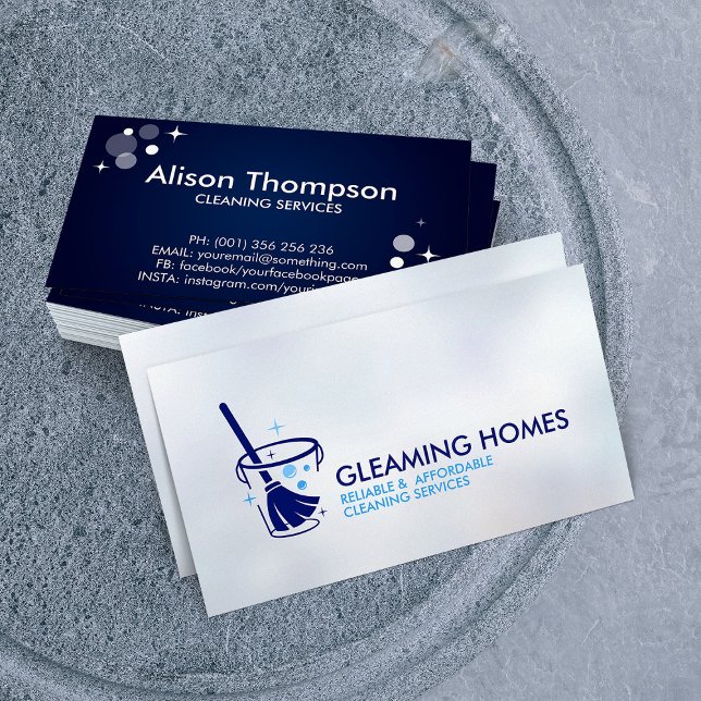 Professional House Cleaning Services Business Card (Creator Uploaded)