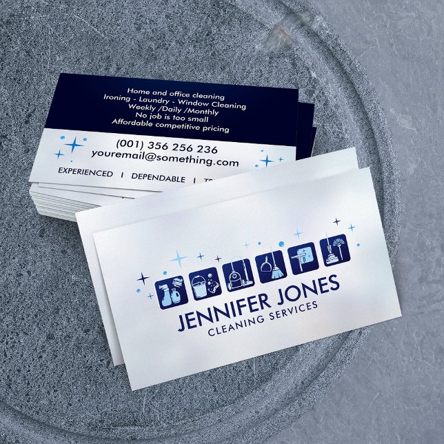 Professional House Cleaning Services Business Card (Creator Uploaded)