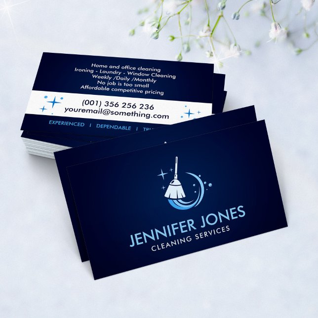 Professional House Cleaning Services Business Card (Creator Uploaded)
