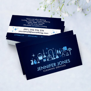 Professional House Cleaning Services Business Card