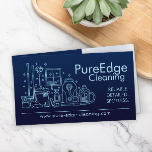 Professional House Cleaning Services Business Card
