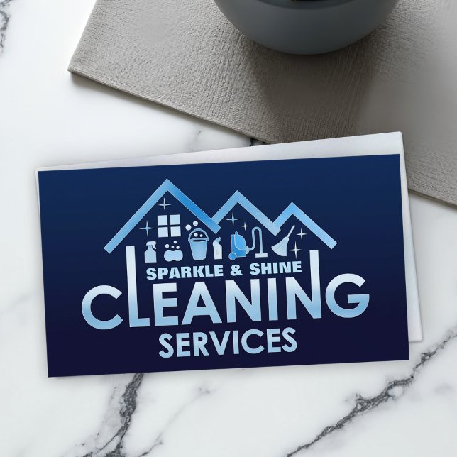 Professional House Cleaning Services Business Card (Creator Uploaded)