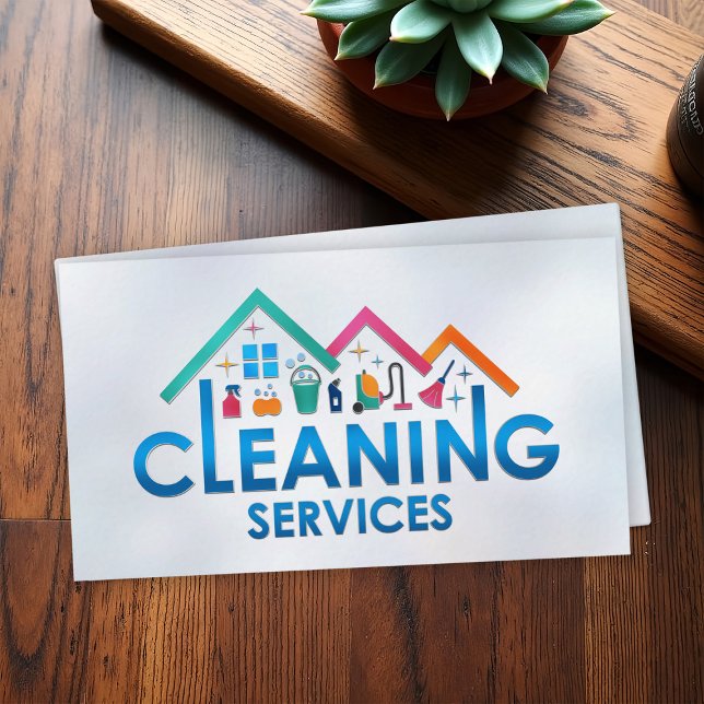 Professional House Cleaning Services Business Card (Creator Uploaded)