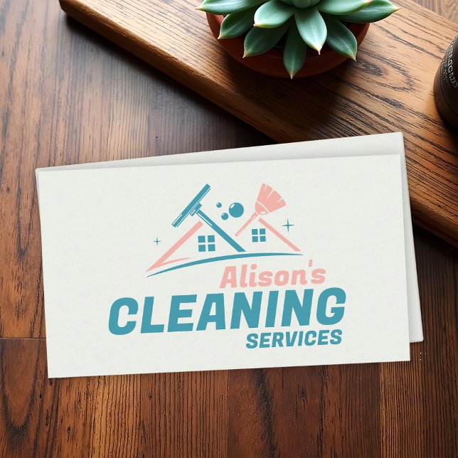 Professional House Cleaning Services Business Card (Creator Uploaded)