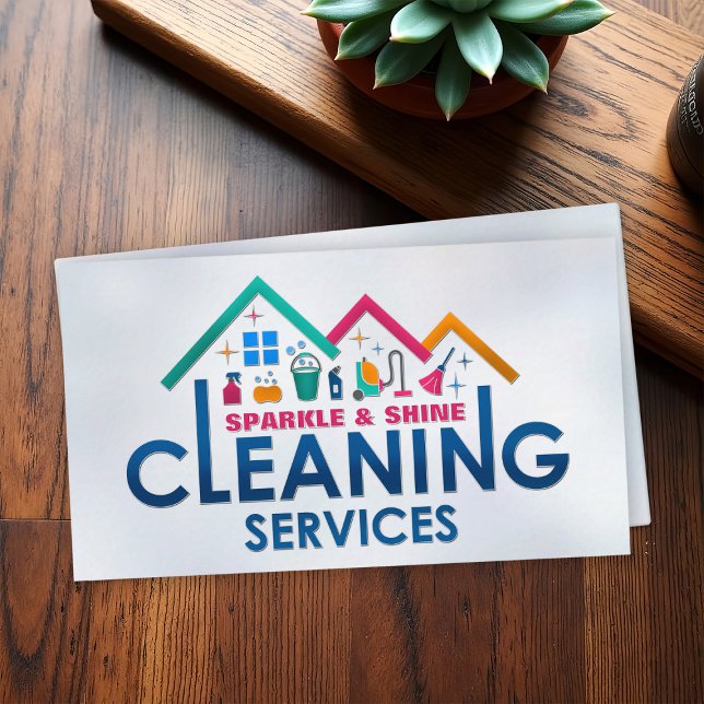 Professional House Cleaning Services Business Card (Creator Uploaded)