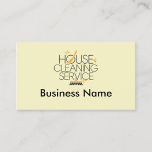 Professional House Cleaning Services Business Card