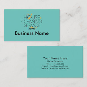 Professional House Cleaning Services Business Card