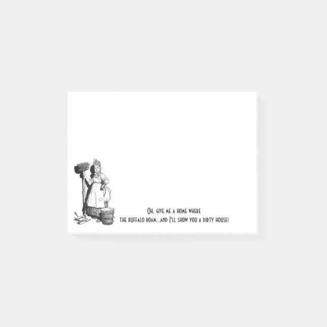 "Professional House Keeping" Post-it Notes (Front)