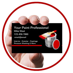 Professional House Painter  Business Card