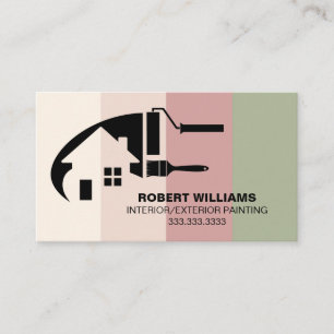 Professional House Painter Colourful Business Card