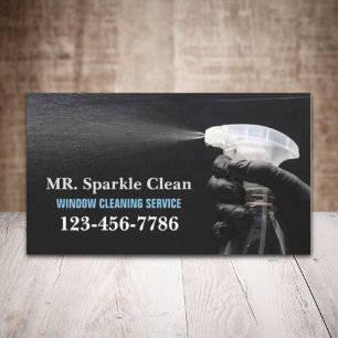 Professional Housekeeping Service Window Cleaning  Business Card