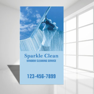 Professional Housekeeping Squeege Window Cleaning  Business Card