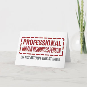Professional Human Resources Person Card