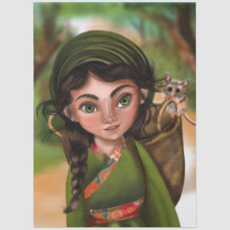 Professional illustrated tissue paper