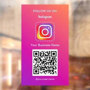 Professional Instagram Logo Follow Me Qr Code