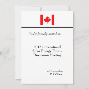Professional, international business meeting invitation