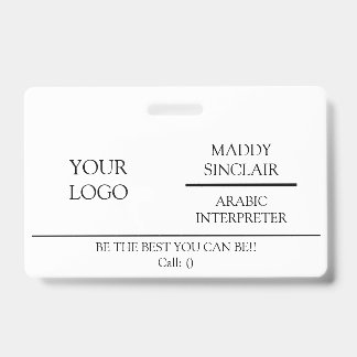 PROFESSIONAL INTERPRETATION ID BADGE