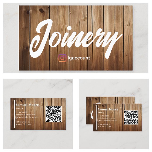 Professional Joinery Templates QR Code Business Card (Professional Joinery Templates QR Code Business Card
)