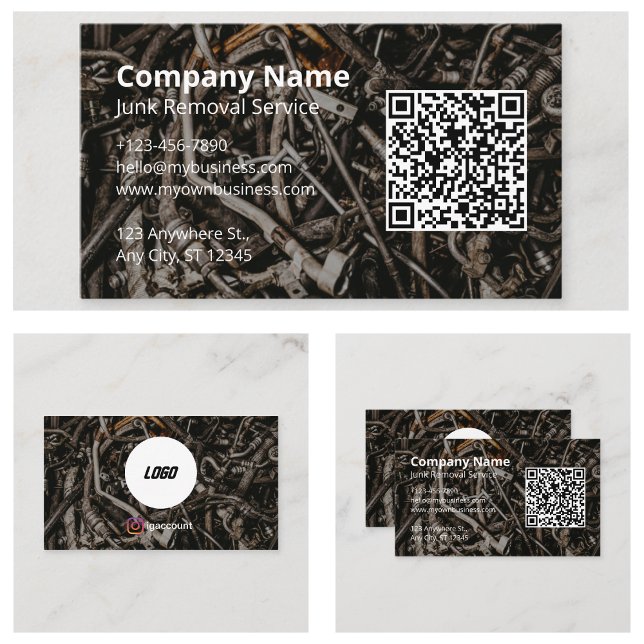 Professional Junk Removal Service Business Card (Professional Junk Removal Service Business Card
)