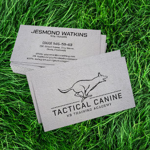 Professional K9 Training Business Card