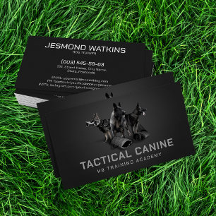 Professional K9 Training Business Card