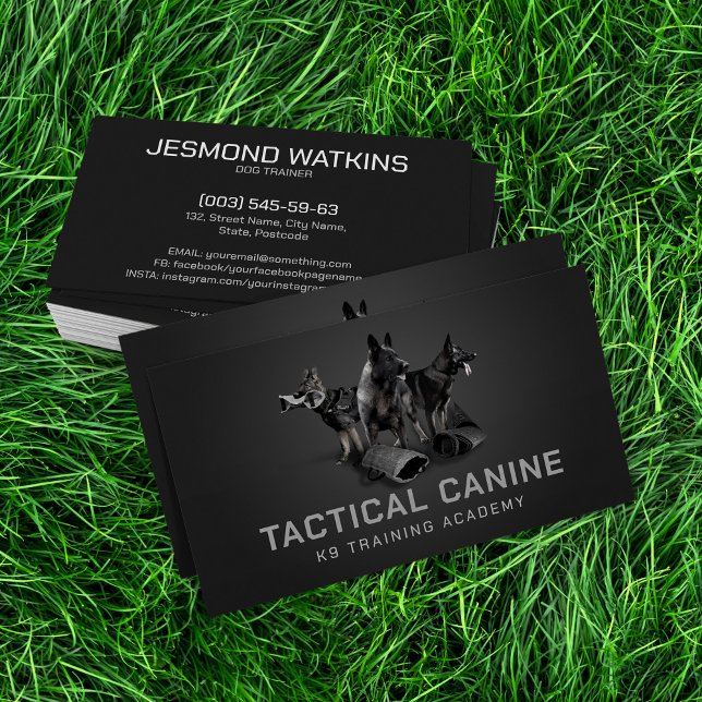 Professional K9 Training Business Card (Creator Uploaded)