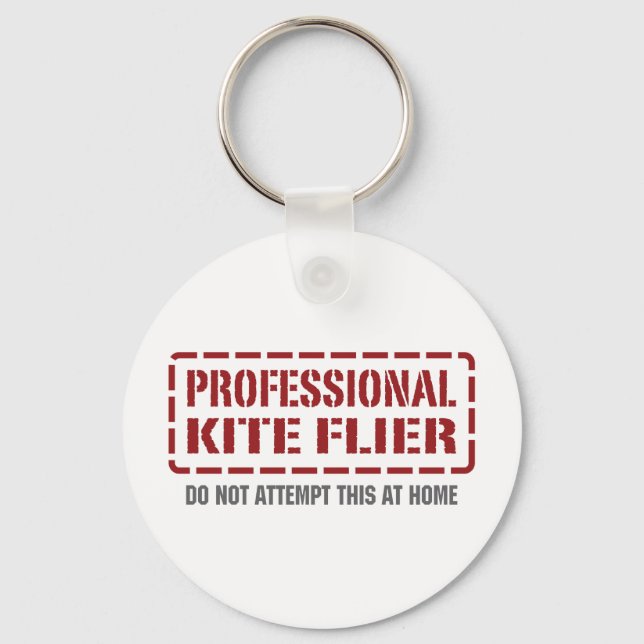 Professional Kite Flier Key Ring (Front)