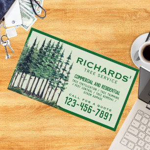 Professional Landscape Tree Service Business Card