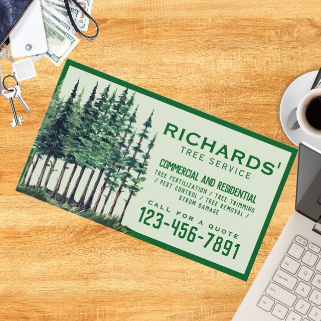 Professional Landscape Tree Service Business Card (Creator Uploaded)