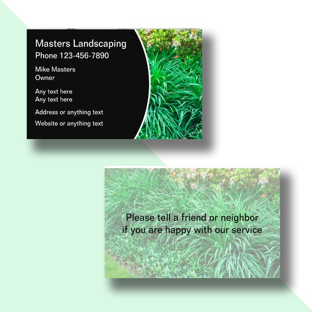 Professional Landscaper Contact Business Card (Creator Uploaded)