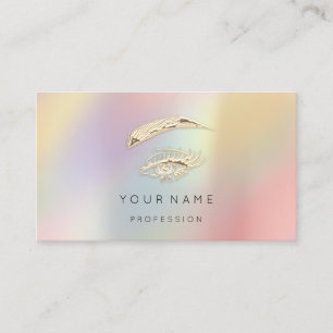 Professional Lashes Brows Makeup QR LOGO Business Card