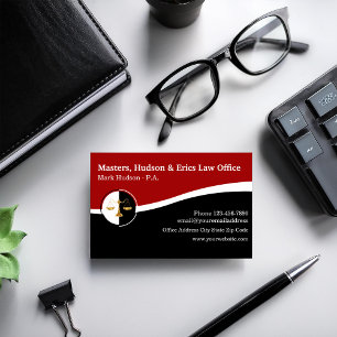 Professional Law Office Attorney Business Cards