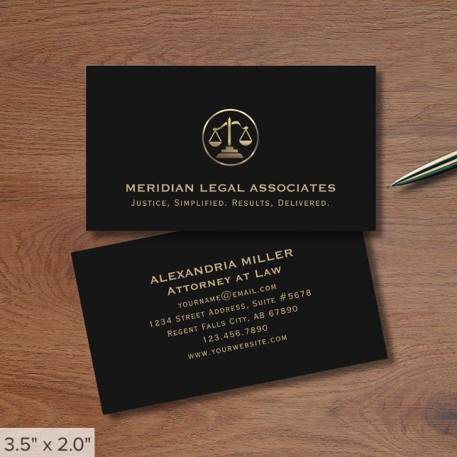 Professional Law Office Business Card (Creator Uploaded)