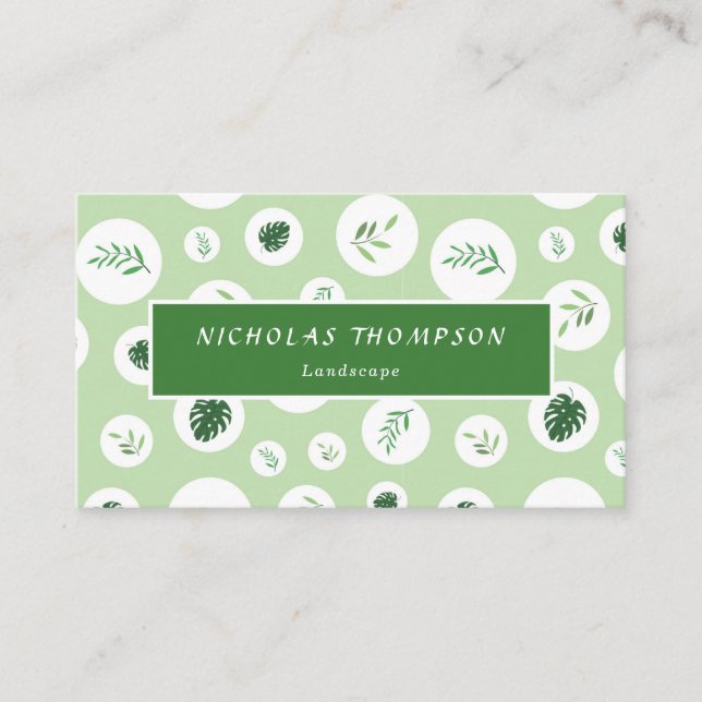 Professional Lawn and Tree Care Appointment Card (Front)