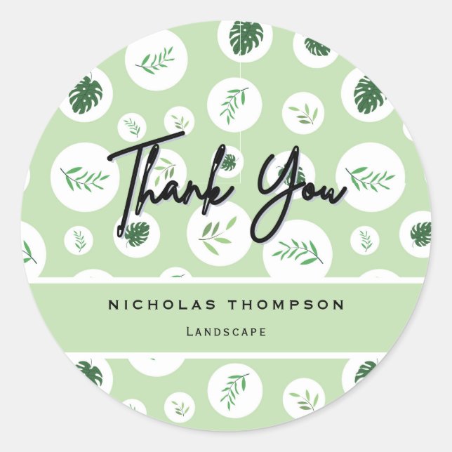 Professional Lawn and Tree Care Classic Round Sticker (Front)