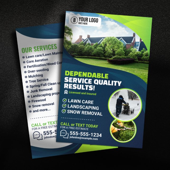 Professional Lawn Care Landscaping Gardening Tree Flyer (Creator Uploaded)